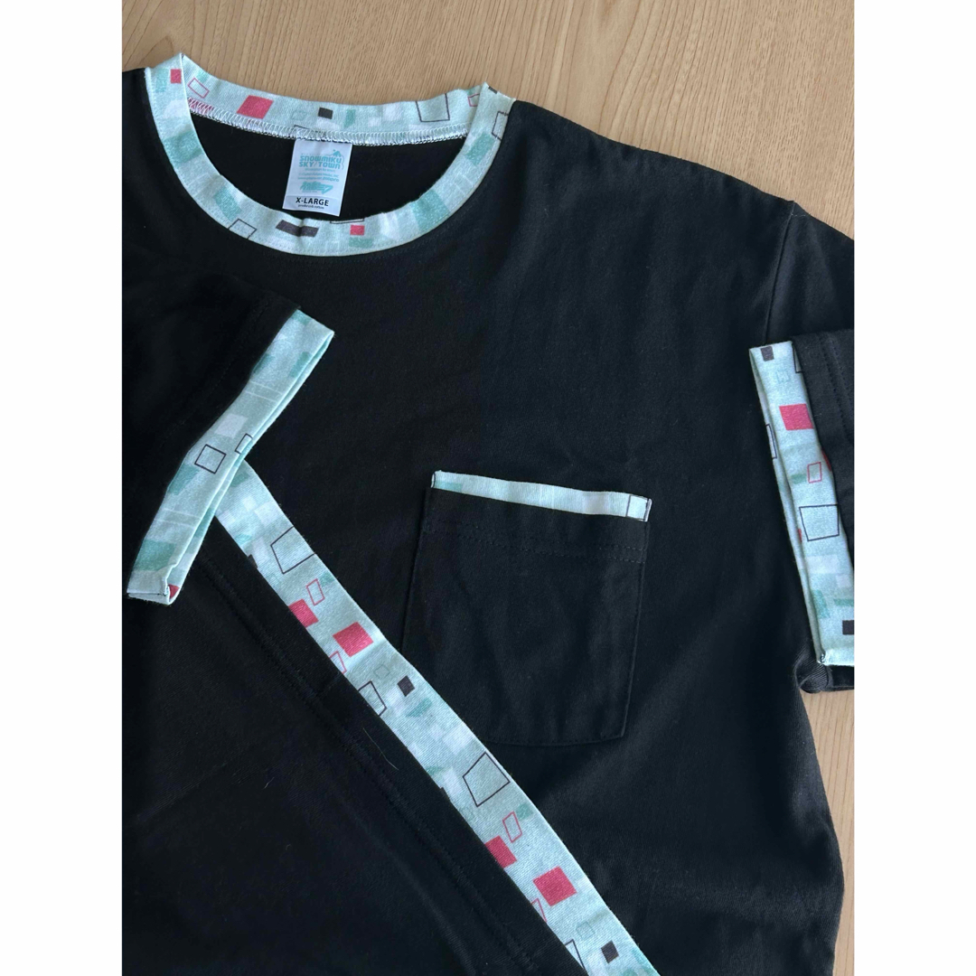 美品　snowmiku 雪ミク　sky town リンガー半袖Tシャツ　XL メンズのトップス(Tシャツ/カットソー(半袖/袖なし))の商品写真