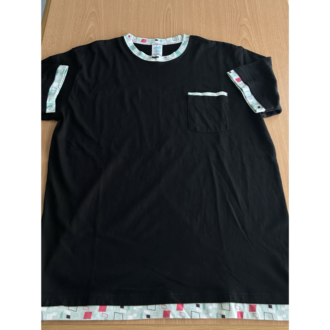 美品　snowmiku 雪ミク　sky town リンガー半袖Tシャツ　XL メンズのトップス(Tシャツ/カットソー(半袖/袖なし))の商品写真