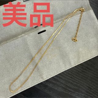 クリスチャンディオール(Christian Dior)のChristian Dior チェーンネックレス　ゴールドカラー　ビンテージ美品(ネックレス)
