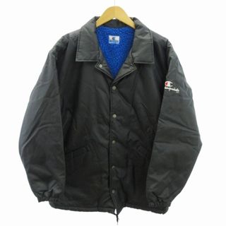 チャンピオン(Champion)のチャンピオン 80-90s ジャケット 裏地 ボア ロゴ 刺繍 L ブラック(ブルゾン)
