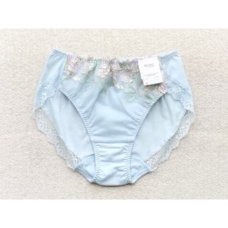 ウイングレシアージュ(Wing lesiage（WACOAL）)のWacoal Wing Lesiage ショーツ Mサイズ 綿混 水色(ショーツ)