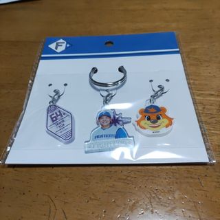 ホッカイドウニホンハムファイターズ(北海道日本ハムファイターズ)の最終値下　北海道日本ハムファイターズ　日ハム　チャーム3個セット　64　田宮裕涼(応援グッズ)