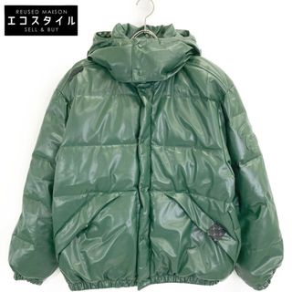 アベイシングエイプ(A BATHING APE)のアベイシングエイプ AAPDNM7633XXL フェイクレザー フード付ダウン M(ダウンジャケット)