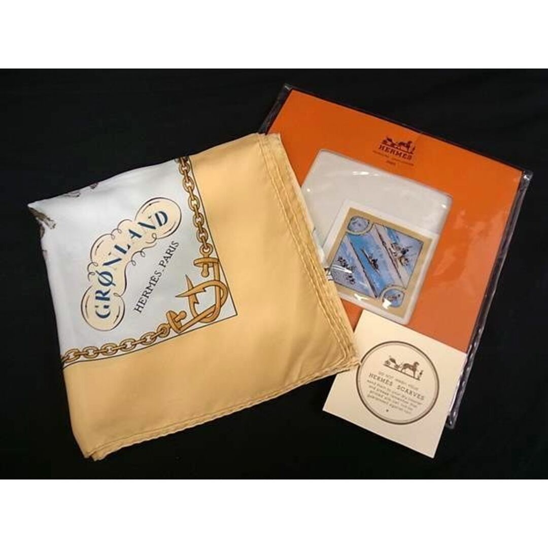 お値下げ◆HERMES スカーフ カレ90 グリーンランド 犬ぞり イヌイット HERMES - HERMES エルメス スカーフ カレ90 GRONLAND グリーン