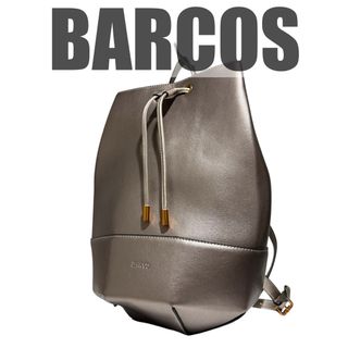 バルコス(BARCOS)の極美品 BARCOS バルコス リュック バックパック ブロンズ レザー 巾着(リュック/バックパック)