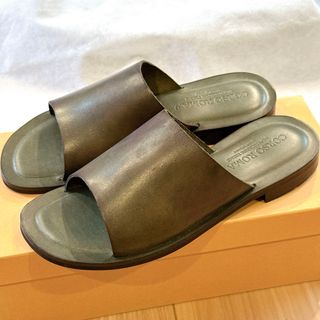 コルソローマノーヴェ(CORSO ROMA 9)の【新品未使用】CORSO ROMA 9 レザーフラットサンダル(サンダル)