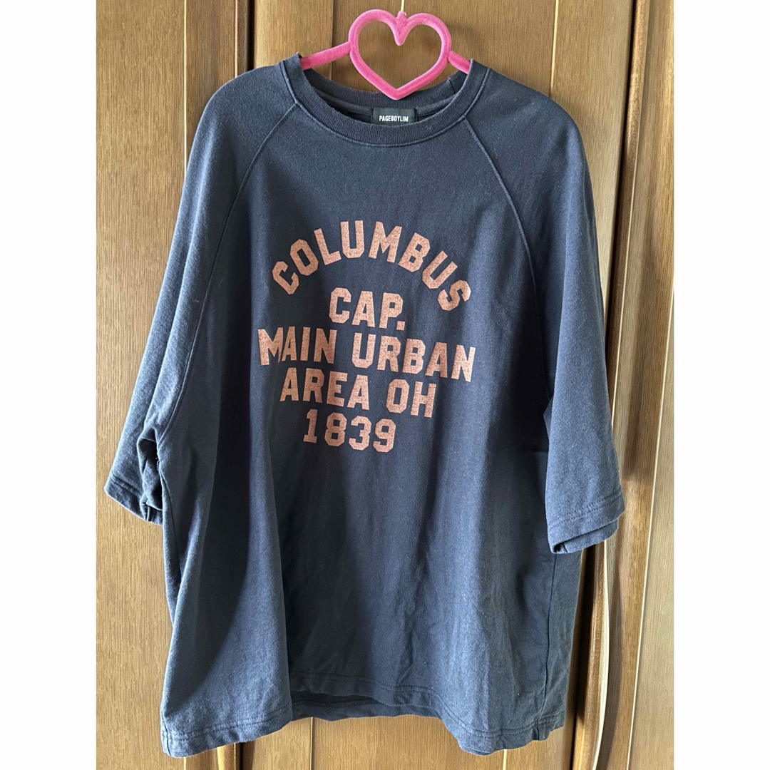 PAGEBOY(ページボーイ)のPBLIM ラグランカレッジスウェット メンズのトップス(Tシャツ/カットソー(半袖/袖なし))の商品写真