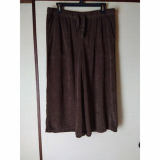 ジーユー(GU)のXXL/美品/GU ジーユー/ソフトパイル 七分丈パンツ 3L(ルームウェア)