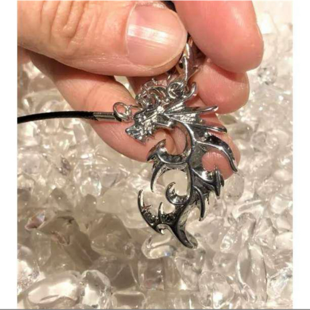 シルバー925 ドラゴン ネックレス 龍 シルバー アクセサリー メンズのアクセサリー(ネックレス)の商品写真