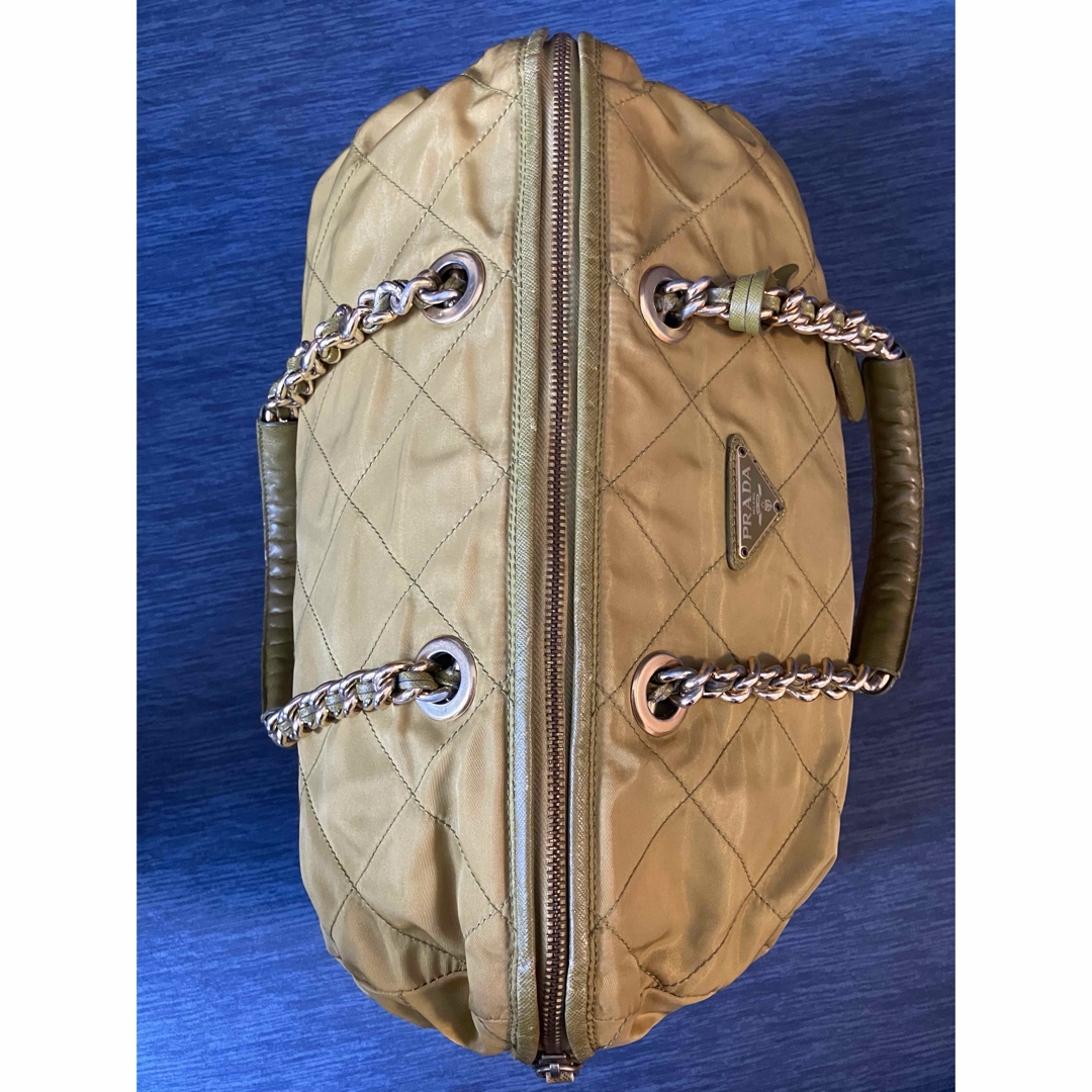 PRADA(プラダ)の【レア可愛い】PRADA ナイロンバッグ　キルティング　サフィアーノ　チェーン レディースのバッグ(ショルダーバッグ)の商品写真