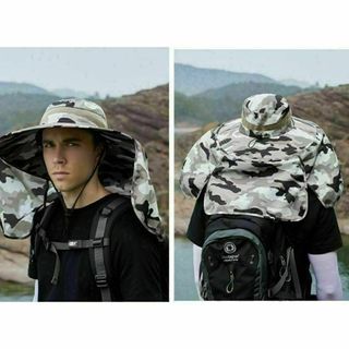 サファリハット　カーキ(登山用品)