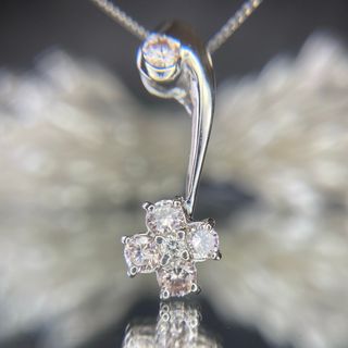 天然無処理 ピンクダイヤモンド 計0.436ct VS1〜I1 全石中央ソート(ネックレス)