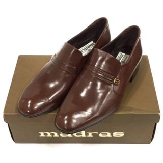 マドラス(madras)のイタリア製* マドラス/EEE レザー/ブラウン/保存箱付き/サイズ25.5cm(その他)