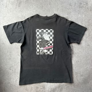 ヴァンズ(VANS)の90s vans ヴァンズ tシャツ USA製 ブラック L相当 チェッカー(Tシャツ/カットソー(半袖/袖なし))