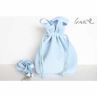 美品・送料無料【pionunnal】Barrellina アイスブルー 2回使用(ショルダーバッグ)