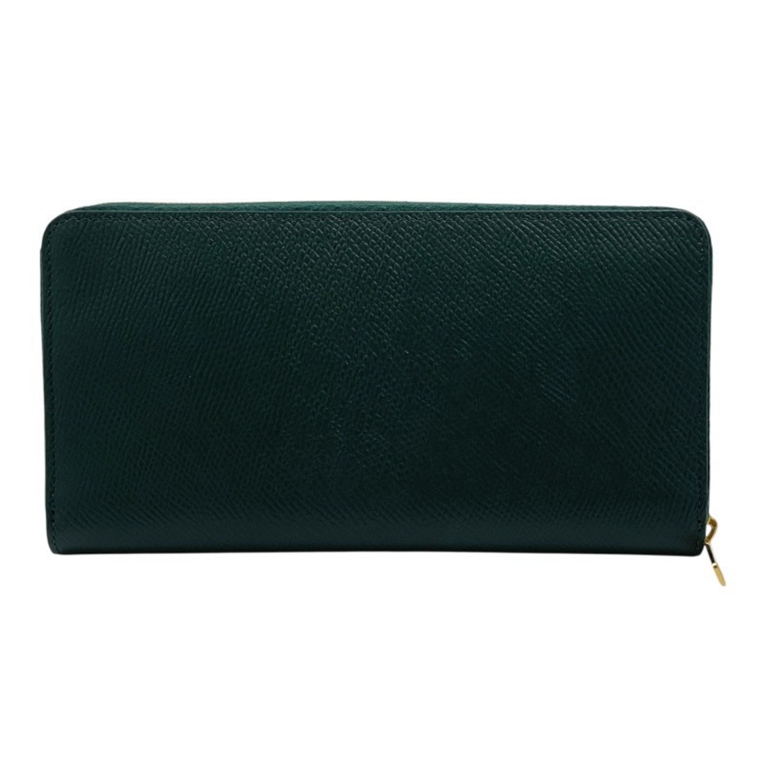CELINE(セリーヌ)の【CELINE】セリーヌ ラージ ジップドウォレット 10B553BEL.31AN 長財布
 レザー レディース 新ロゴ グリーン 緑 ラウンドファスナー レディースのファッション小物(財布)の商品写真