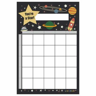 LearnEASY ビンゴカードにもなる がんばりカード 目標達成 ごほうびシー(その他)