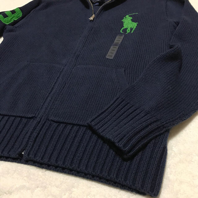 POLO RALPH LAUREN(ポロラルフローレン)の定価17,172円☆新品✨ビッグポニー×ナンバリング コットンカーディガン メンズのトップス(カーディガン)の商品写真