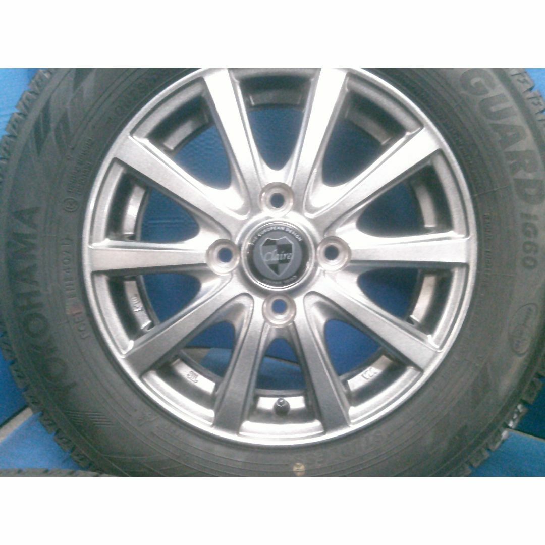 店）クレアー+145/80R13　スタッドレス　ワゴンR　ムーヴ　ミラ 自動車/バイクの自動車(タイヤ・ホイールセット)の商品写真