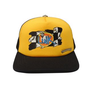 クロムハーツ(Chrome Hearts)の極美品 CHROME HEARTS クロムハーツ MATTY BOY マッティボーイ LiNK トラッカー メッシュキャップ ONE SIZE イエロー ブラック 中古 4b004738(キャップ)