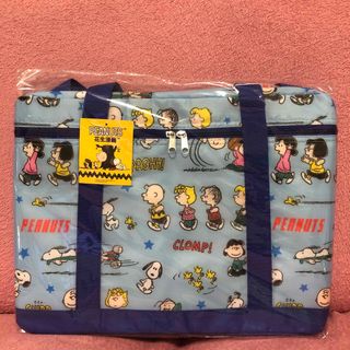 SNOOPY - 【新品】 スヌーピー　保冷保温バッグ　ブルー　レジカゴバッグ　クーラーバッグ