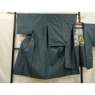 平和屋着物■男性　本場大島紬　アンサンブル　80亀甲　総詰め　正絹　逸品　DAAU4080cm(着物)