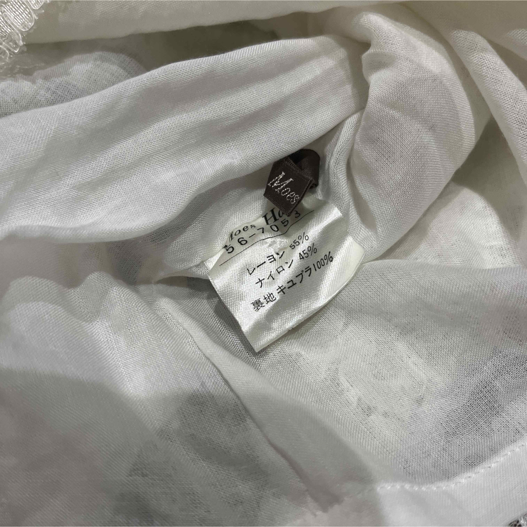 モスハート　白レース　タンクトップ　ノースリーブ レディースのトップス(シャツ/ブラウス(半袖/袖なし))の商品写真