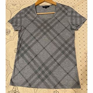 BURBERRY - BURBERRY LONDON ノバチェック　半袖カットソー　グレー　サイズ1