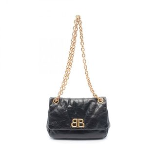 バレンシアガ(BALENCIAGA)のバレンシアガ BALENCIAGA MONACO モナコ ミニ ショルダーバッグ バッグ レザー レディース ブラック系 792977 【中古】(ショルダーバッグ)