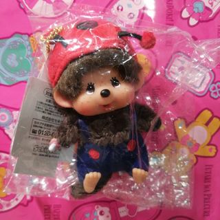 新品未開封　モンチッチ 顔でかSSキーチェーン てんとう虫 セキグチ
