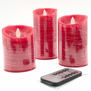 未使用級 LEDキャンドル リモコン付き 電池式 インテリア 置き物 オシャレ(キャンドル)