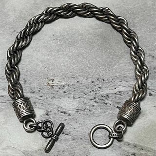 ヴィンテージ(VINTAGE)のヴィンテージ シルバー ツイストリンク チェーン ブレスレット VINTAGE(ブレスレット)