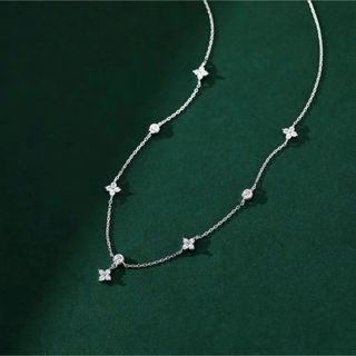 ˖*14kgp czダイヤnecklace˖*silver♦︎残り一点♦︎(ネックレス)