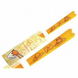 新品 サンリオ(SANRIO) 「 ぐでたま 」 コミック クリア 箸 イエロー(弁当用品)