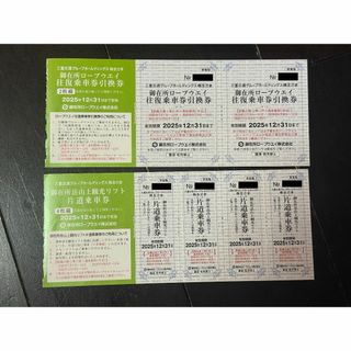 御在所ロープウェイ＋山上観光リフト　往復乗車券　2人分(その他)