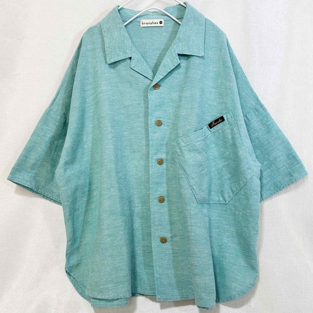 Branshes(ブランシェス)のブランシェス シャツ ブラウス 半袖シャツ 男の子 子供服 キッズ服 ゆったり キッズ/ベビー/マタニティのキッズ服男の子用(90cm~)(ブラウス)の商品写真