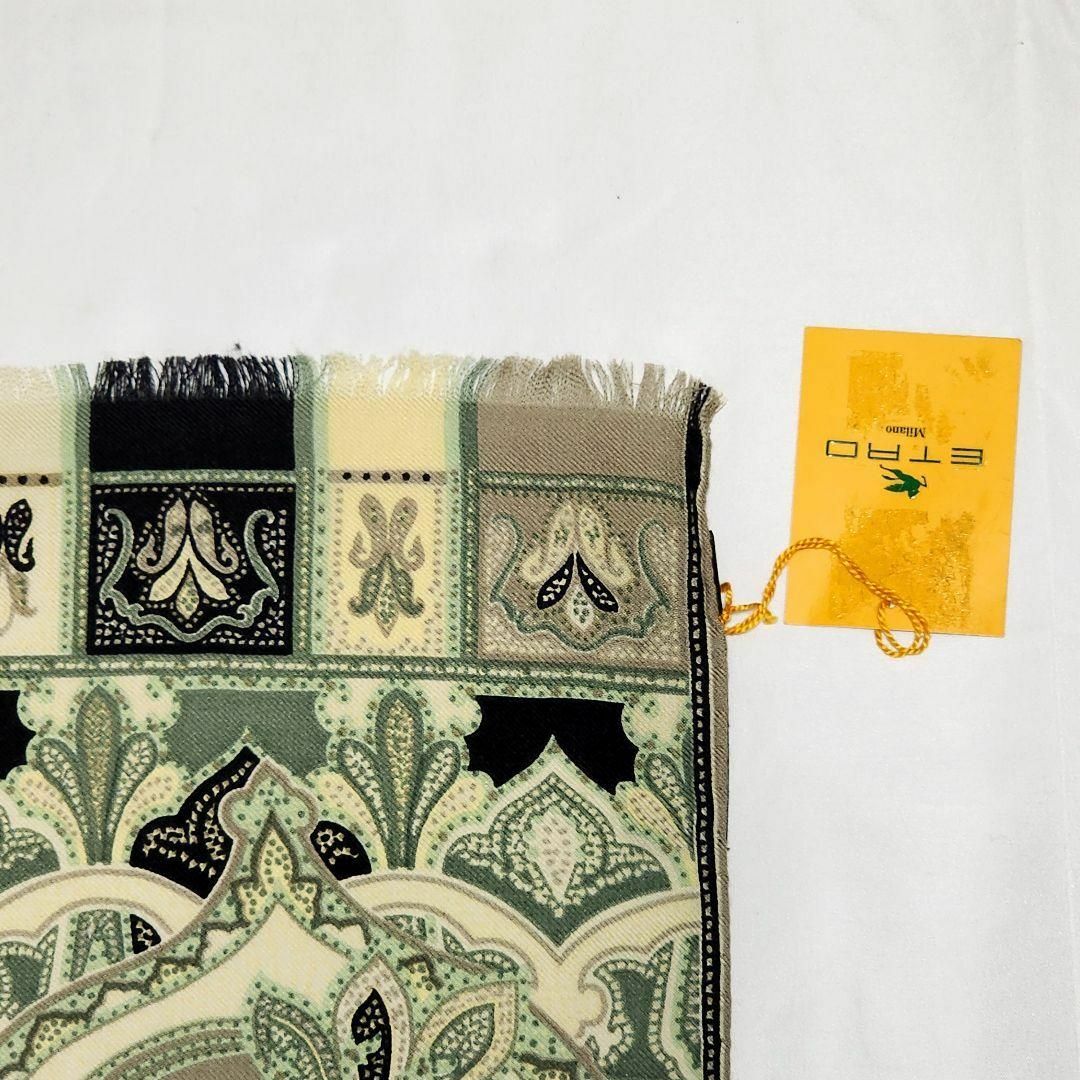 ♥️新品タグ付♥️ETRO ペイズリー柄 ストール シルク ショール グレー系 ETRO - 極美品 ☆ETRO☆ ストール ペイズリー柄 シルク ブラック