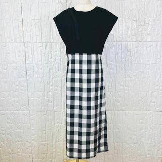 マルシャルテル(MARECHAL TERRE)の人気商品✨　マルシャルテル 3wayチェックコンビネーションワンピース【986】(ロングワンピース/マキシワンピース)