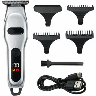 CkeyiN 電動 バリカン メンズ 散髪 精密彫刻 0.1mm ミニサイズ ヘ(その他)