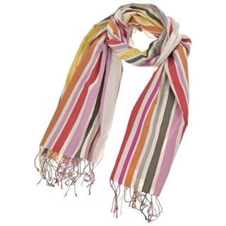 ポールスミス(Paul Smith)のPaul Smith ポールスミス ストール  白 【古着】【中古】【送料無料】(ストール/パシュミナ)