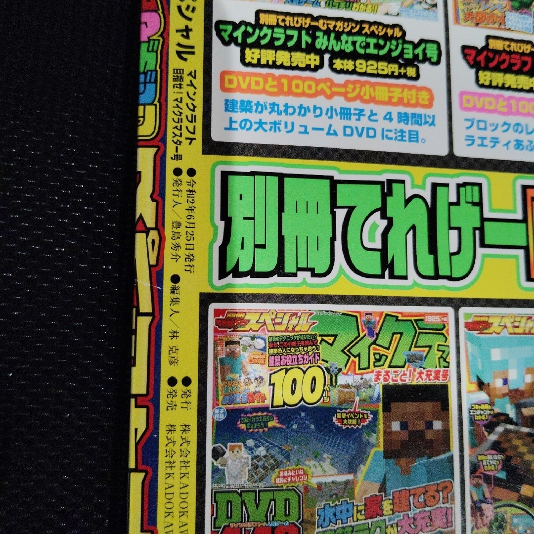 別冊てれびげーむマガジン　マインクラフト　マイクラ　雑誌のみ　2冊まとめて　C エンタメ/ホビーの雑誌(ゲーム)の商品写真