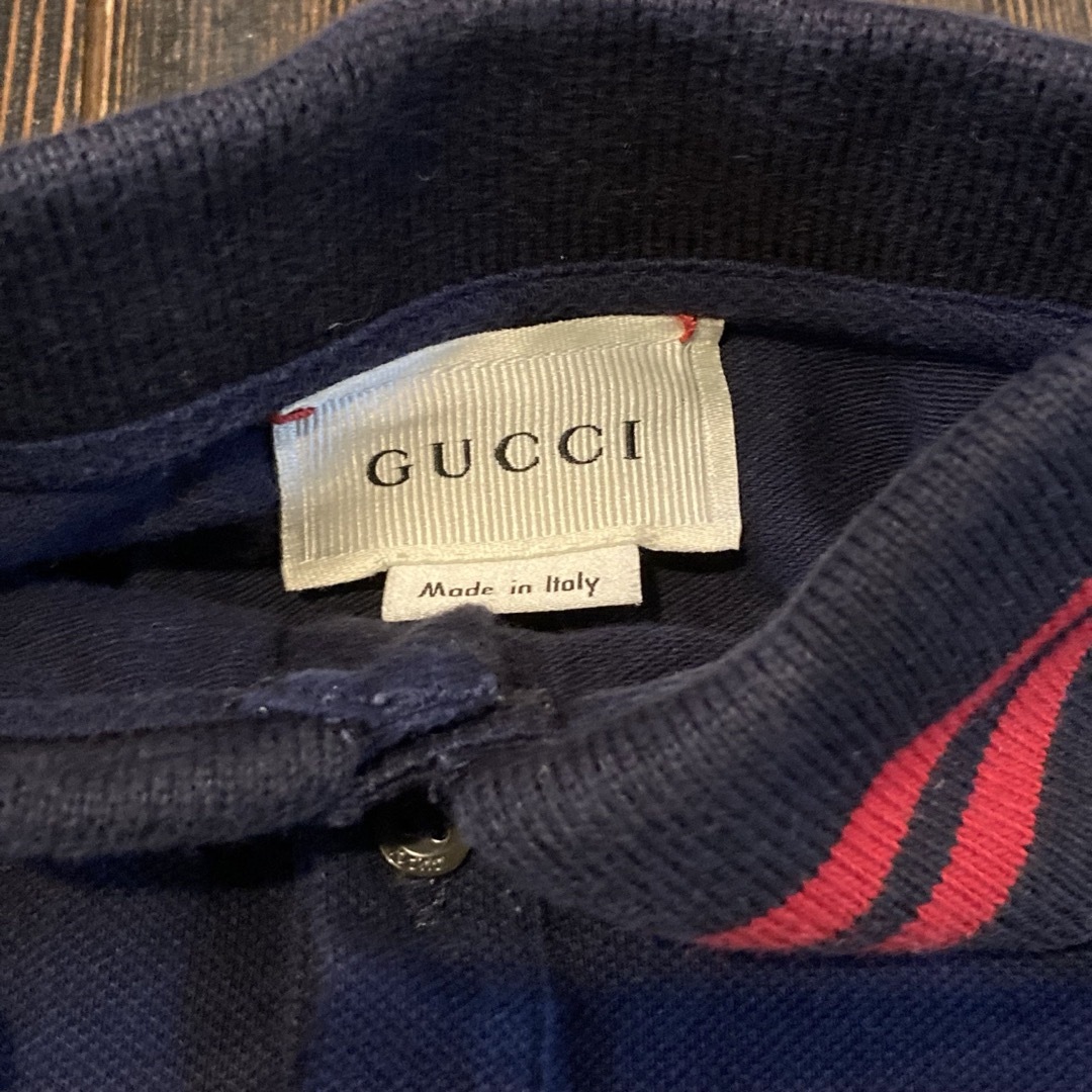 GUCCI(グッチ)の9/12m 80cm GUCCI ロンパース　ベビー服　カバーオール　刺繍 キッズ/ベビー/マタニティのベビー服(~85cm)(ロンパース)の商品写真