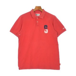 STUSSY - STUSSY ステューシー ポロシャツ L 赤 【古着】【中古】【送料無料】