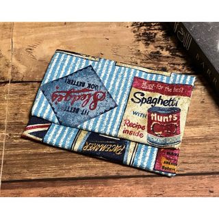 カジュアル柄の2つ折りポケットティッシュケース(ポーチ)