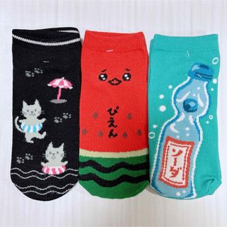 ★おもしろソックス3足セット【2】★(ソックス)