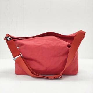 marimekko - marimekko キャンバス コットン ショルダーバッグ レッド レディース マリメッコ【中古】5-0707G◎