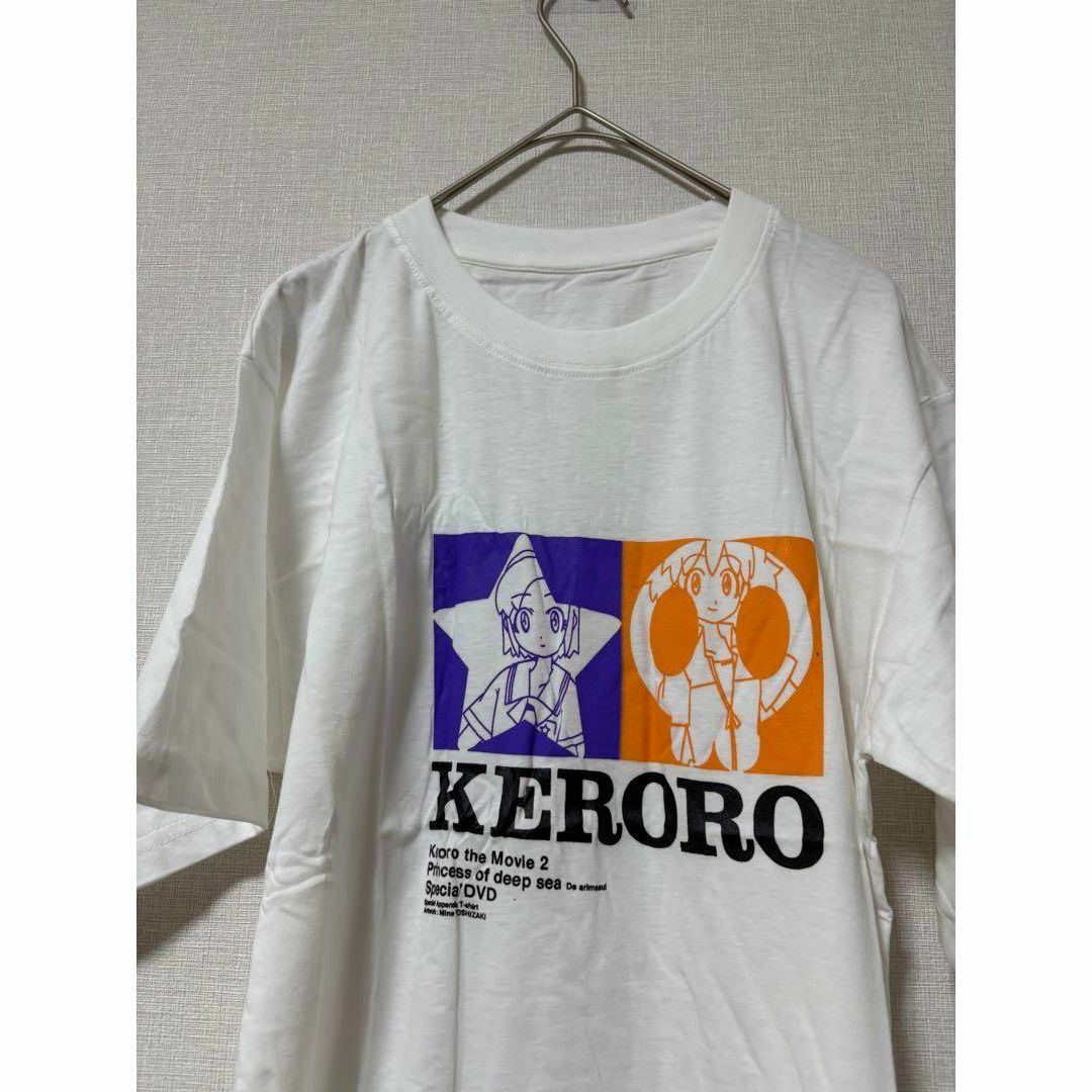 未使用　ケロロ軍曹 Tシャツ　白　メンズ　レディース　アニメキャラ F 1 エンタメ/ホビーのおもちゃ/ぬいぐるみ(キャラクターグッズ)の商品写真