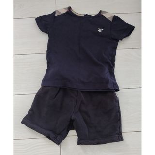 BURBERRY - バーバリー　セットアップ　Tシャツ　半袖半ズボン　80　黒