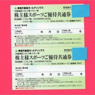 東急不動産 株主優待 2枚 スポーツ 2025/8/31(その他)