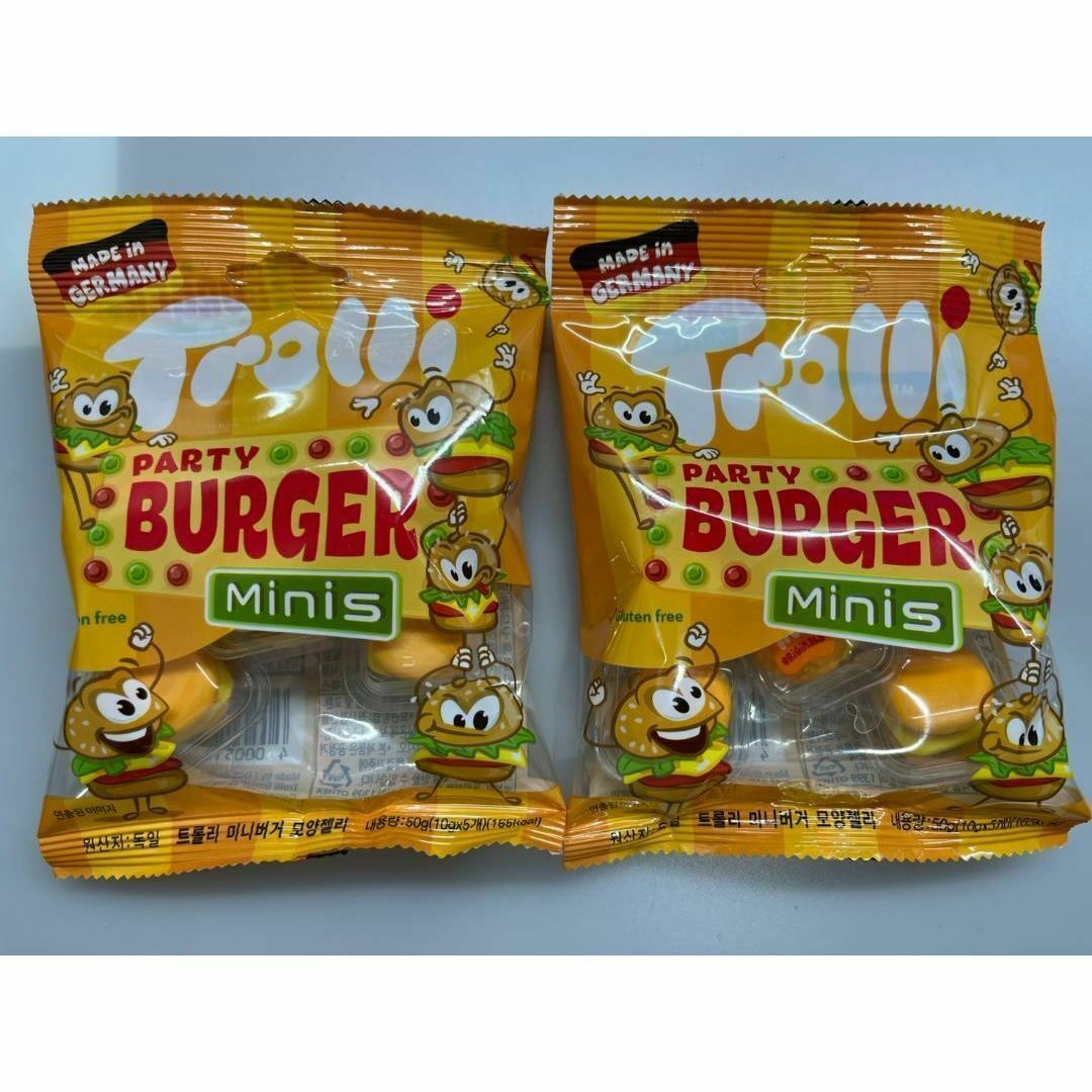 【☆★2個セット★☆ 】トローリ グミ パーティバーガーミニ 50g×2 食品/飲料/酒の食品(菓子/デザート)の商品写真